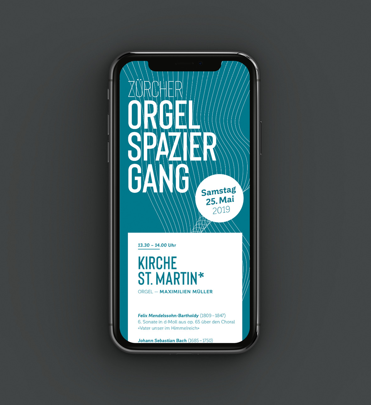 Zürcher Orgelspaziergang Micro-Website